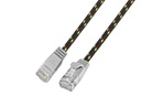 SLIM Slimpatchkabel  Cat 6, UTP, 0.5 m, Grau