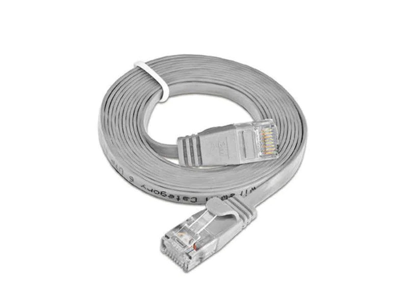 SLIM Slimpatchkabel  Cat 6, UTP, 0.5 m, Grau