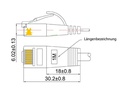 SLIM Slimpatchkabel  Cat 6, UTP, 0.5 m, Grau