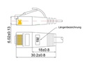 SLIM Slimpatchkabel  Cat 6, UTP, 0.5 m, Orange