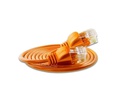 SLIM Slimpatchkabel  Cat 6, UTP, 0.5 m, Orange