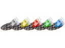 SLIM Slimpatchkabel  Cat 6, UTP, 0.5 m, Rot
