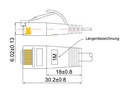 SLIM Slimpatchkabel  Cat 6, UTP, 0.5 m, Schwarz