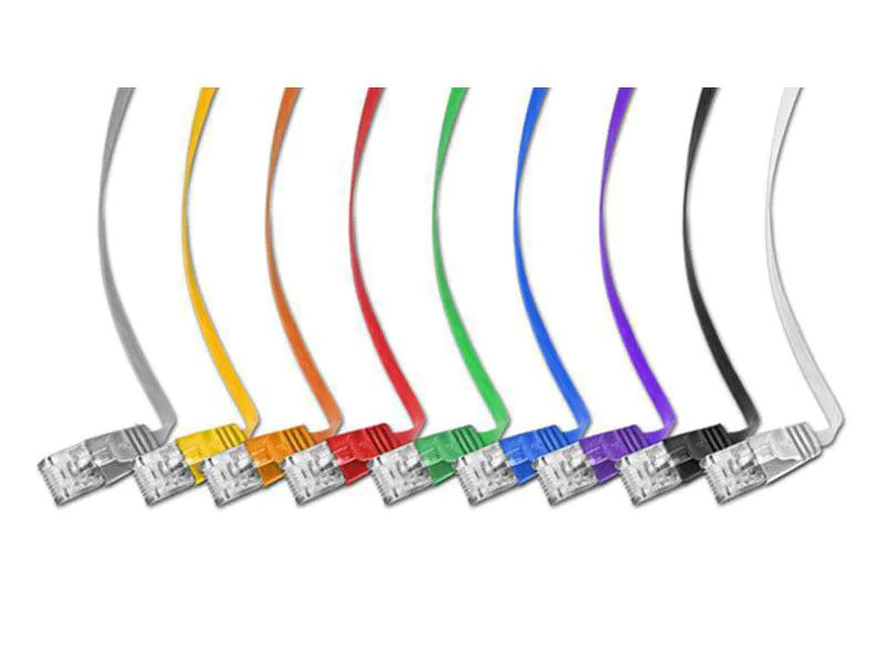SLIM Slimpatchkabel  Cat 6, UTP, 0.5 m, Violett