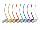 SLIM Slimpatchkabel  Cat 6, UTP, 0.5 m, Violett
