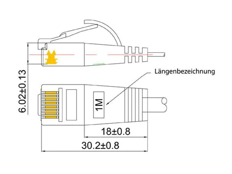 SLIM Slimpatchkabel  Cat 6, UTP, 0.5 m, Violett
