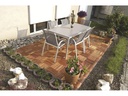 Florco Balkon-&amp; Terrassenplatten Akazie, 5 Latten 30 x 30, 5 Stk.