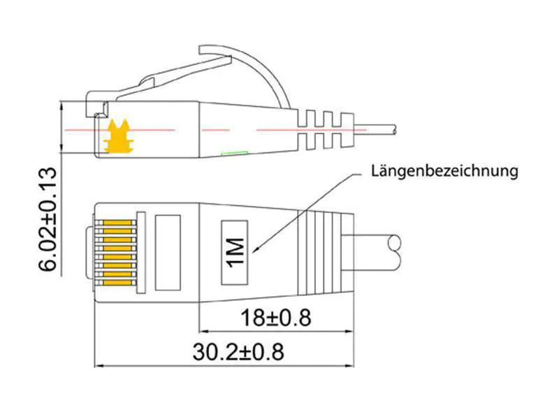 SLIM Slimpatchkabel  Cat 6, UTP, 0.5 m, Weiss