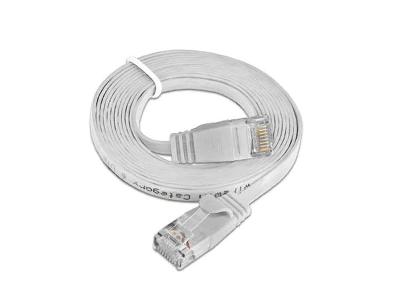 SLIM Slimpatchkabel  Cat 6, UTP, 0.5 m, Weiss
