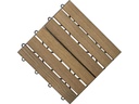 Florco Balkon-&amp; Terrassenplatten Esche, 6 Latten 30 x 30, 6 Stk.