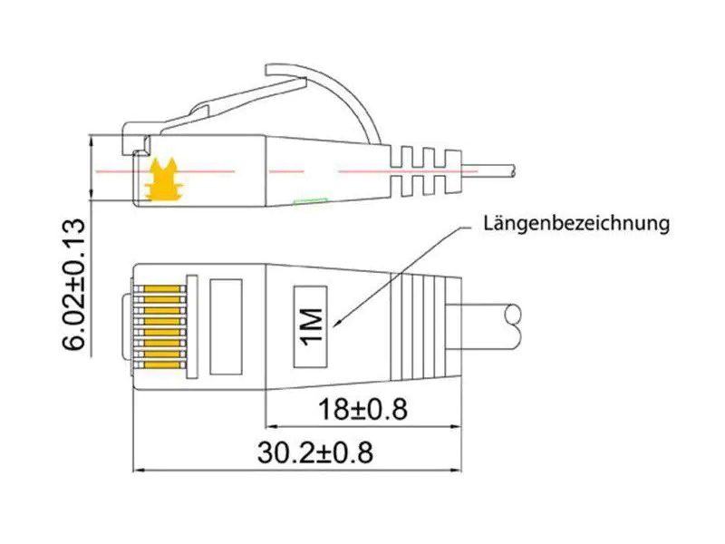 SLIM Slimpatchkabel  Cat 6, UTP, 0.75 m, Blau