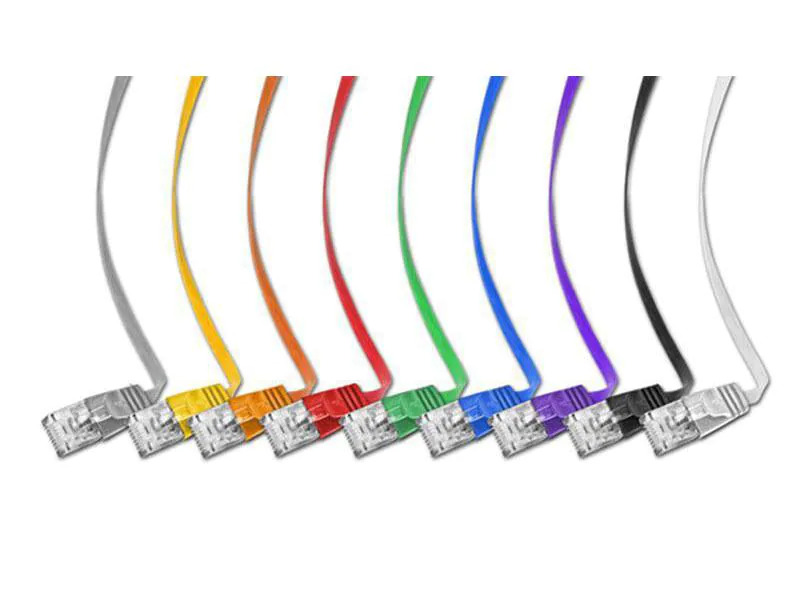 SLIM Slimpatchkabel  Cat 6, UTP, 0.75 m, Blau
