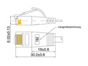 SLIM Slimpatchkabel  Cat 6, UTP, 0.75 m, Gelb
