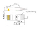 SLIM Slimpatchkabel  Cat 6, UTP, 0.75 m, Grau