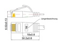 SLIM Slimpatchkabel  Cat 6, UTP, 0.75 m, Grün