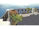 Florco Balkon-&amp; Terrassenplatten WPC 3D anthrazit 30 x 30, 6 Stk.
