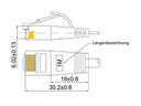 SLIM Slimpatchkabel  Cat 6, UTP, 0.75 m, Orange