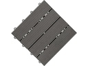 Florco Balkon-&amp; Terrassenplatten WPC anthrazit 30 x 30, 6 Stk.