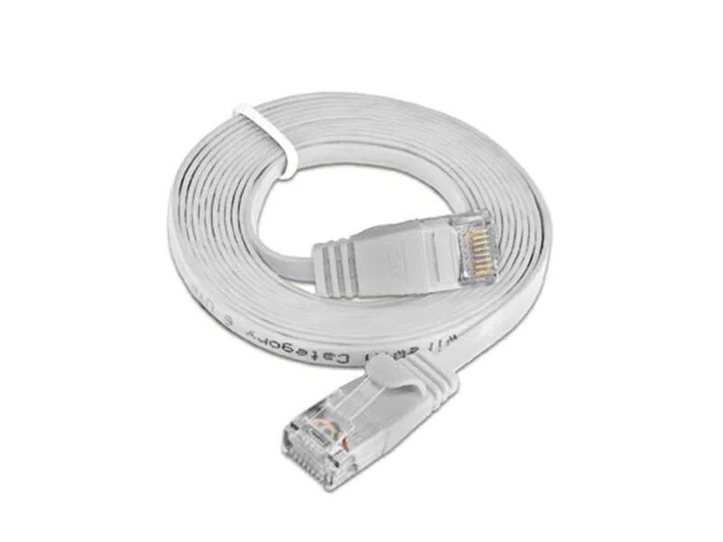 SLIM Slimpatchkabel  Cat 6, UTP, 0.75 m, Weiss