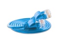 SLIM Slimpatchkabel  Cat 6, UTP, 1 m, Blau