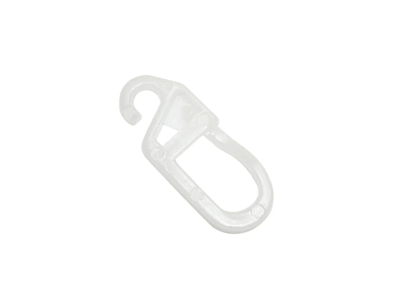 Gardinia Ösengleiter mit Faltenlegehaken, Weiss, 10 Stück