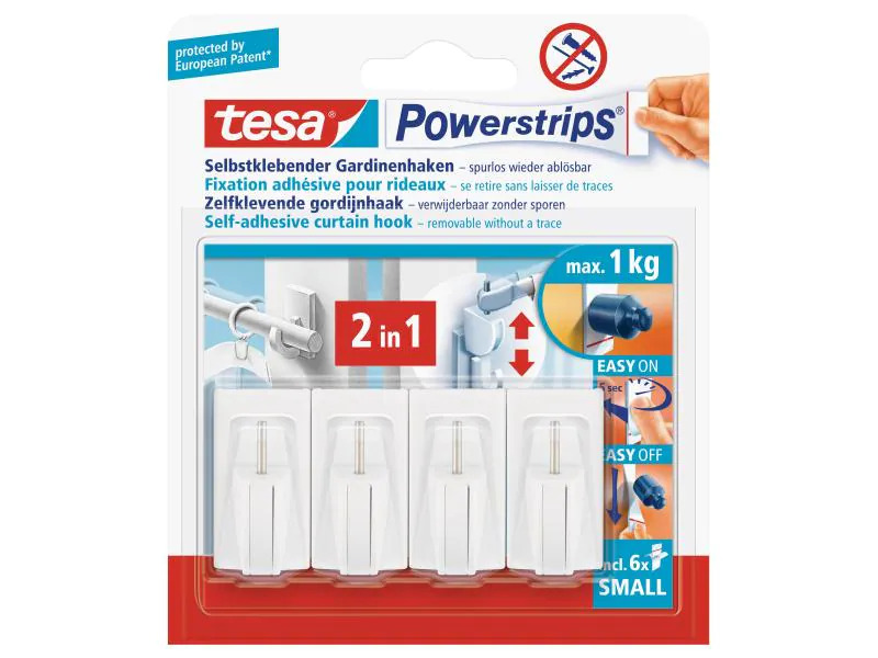 tesa Haken Vario Gardinenhaken Weiss