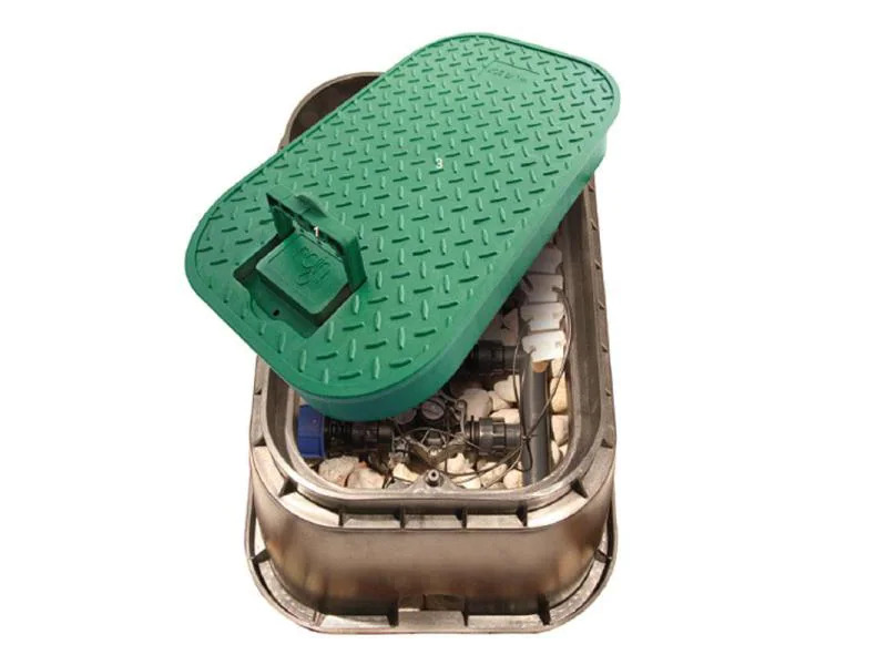 PondParts Erdschacht rechteckig mit Deckel, gross