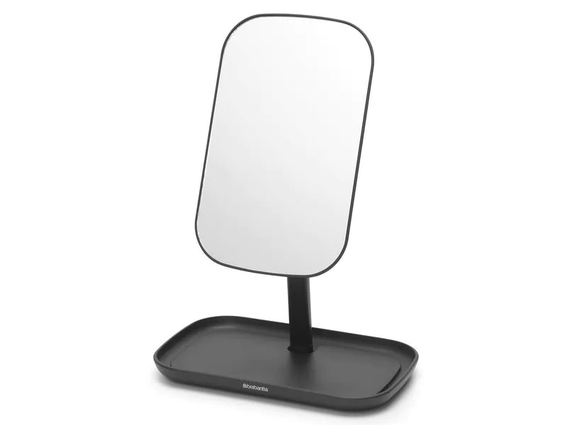 Brabantia Kosmetikspiegel mit Ablageschale, Schwarz