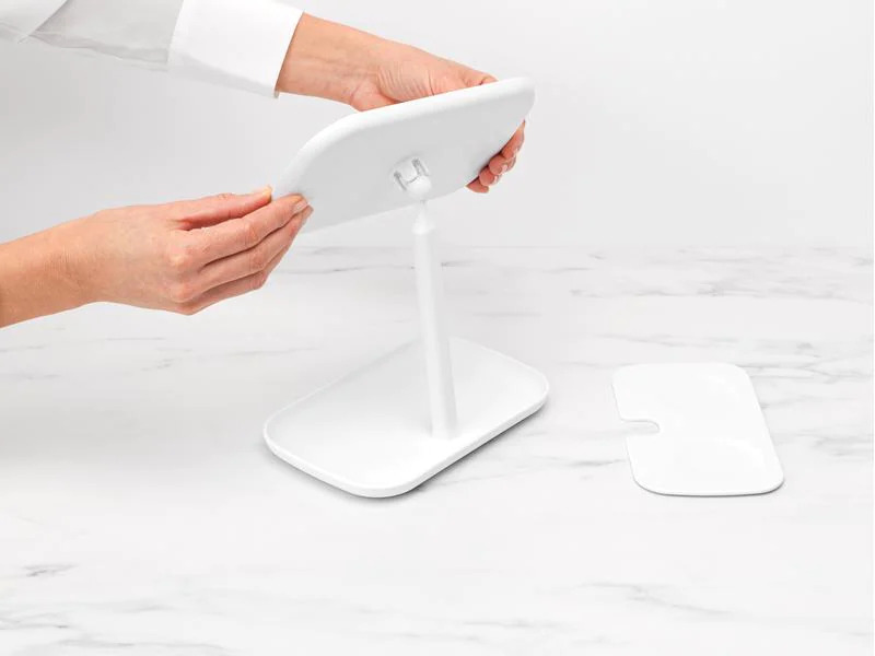 Brabantia Kosmetikspiegel mit Ablageschale, Weiss