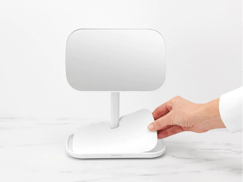 Brabantia Kosmetikspiegel mit Ablageschale, Weiss