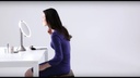 Simplehuman Kosmetikspiegel mit Sensor Trio Silber