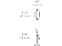 Simplehuman Kosmetikspiegel mit Sensor Trio max Silber