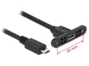 Delock USB 2.0-Kabel Micro-USB B - Micro-USB B 25 cm