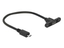 Delock USB 2.0-Kabel Micro-USB B - Micro-USB B 25 cm