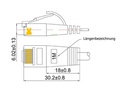 SLIM Slimpatchkabel  Cat 6, UTP, 1 m, Gelb