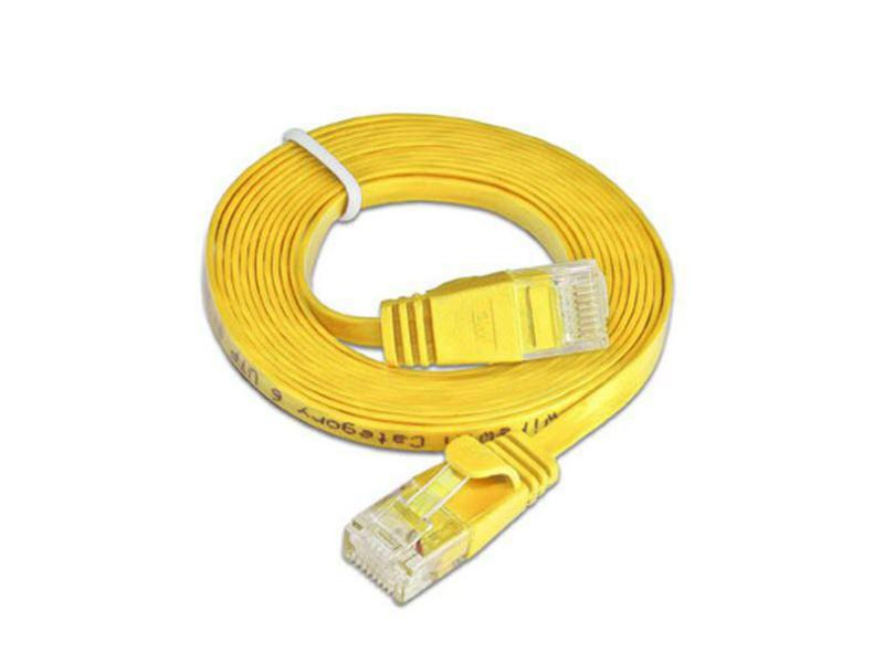 SLIM Slimpatchkabel  Cat 6, UTP, 1 m, Gelb