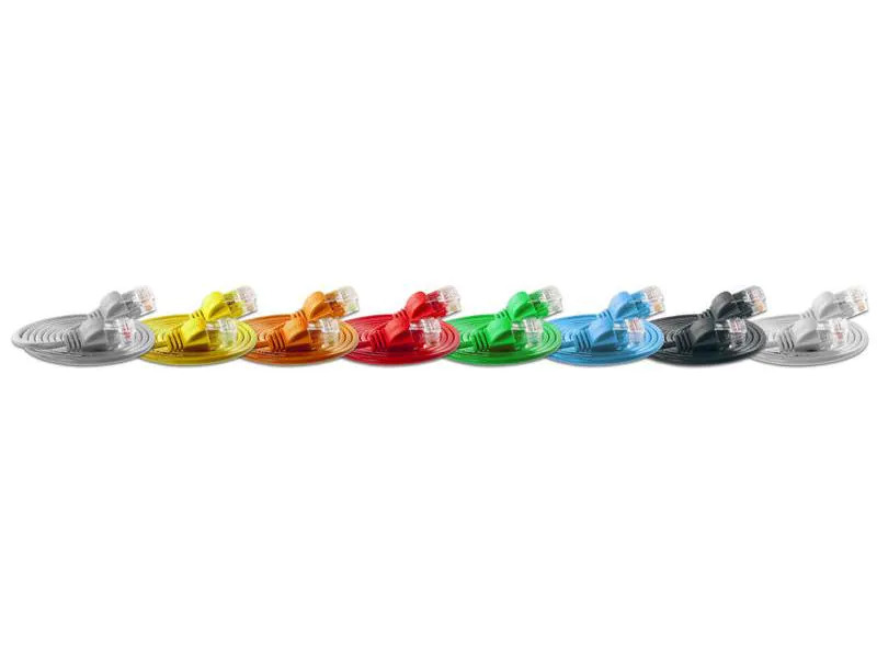 SLIM Slimpatchkabel  Cat 6, UTP, 1 m, Grau