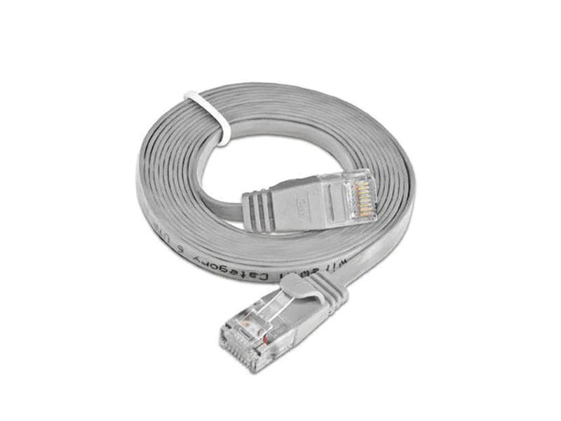 SLIM Slimpatchkabel  Cat 6, UTP, 1 m, Grau