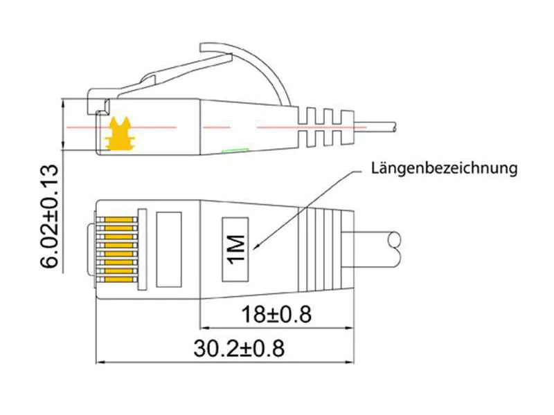 SLIM Slimpatchkabel  Cat 6, UTP, 1 m, Grün