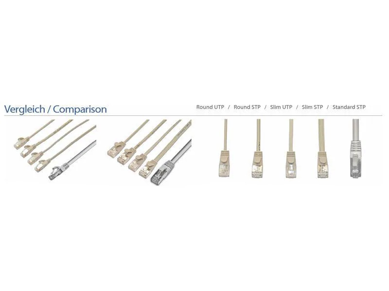 SLIM Slimpatchkabel  Cat 6, UTP, 1 m, Rot
