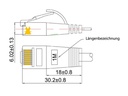SLIM Slimpatchkabel  Cat 6, UTP, 1 m, Violett