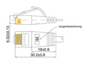 SLIM Slimpatchkabel  Cat 6, UTP, 1 m, Weiss