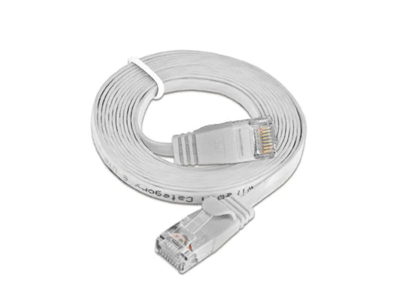 SLIM Slimpatchkabel  Cat 6, UTP, 1 m, Weiss