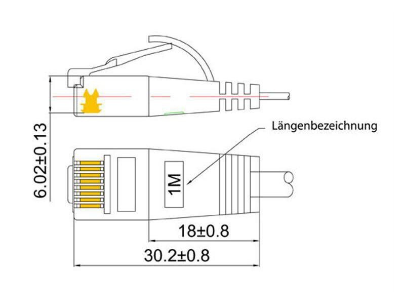 SLIM Slimpatchkabel  Cat 6, UTP, 1.5 m, Blau