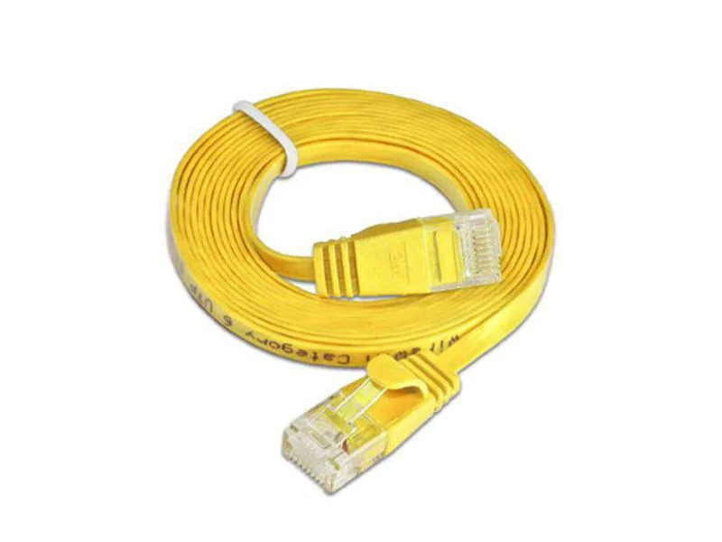 SLIM Slimpatchkabel  Cat 6, UTP, 1.5 m, Gelb