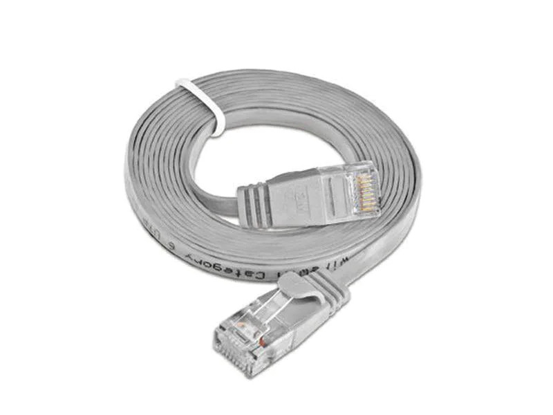 SLIM Slimpatchkabel  Cat 6, UTP, 1.5 m, Grau