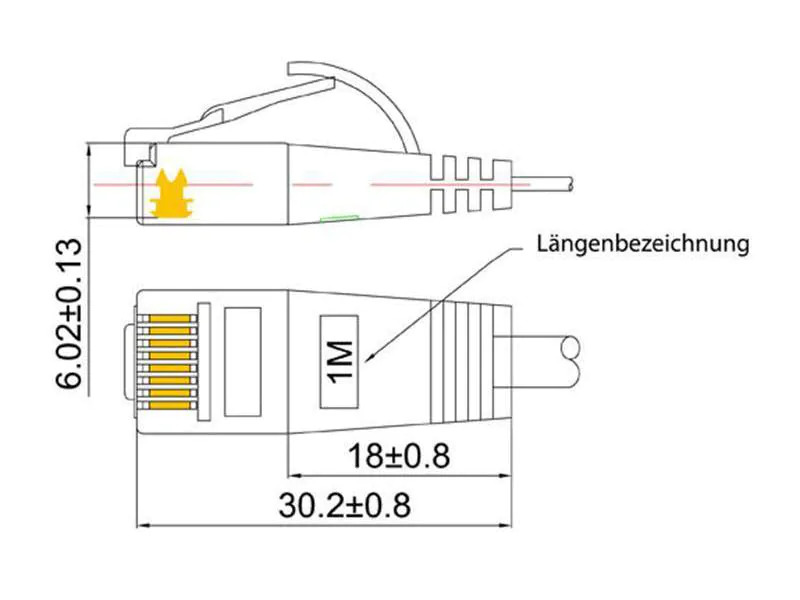 SLIM Slimpatchkabel  Cat 6, UTP, 1.5 m, Violett
