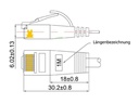 SLIM Slimpatchkabel  Cat 6, UTP, 1.5 m, Violett