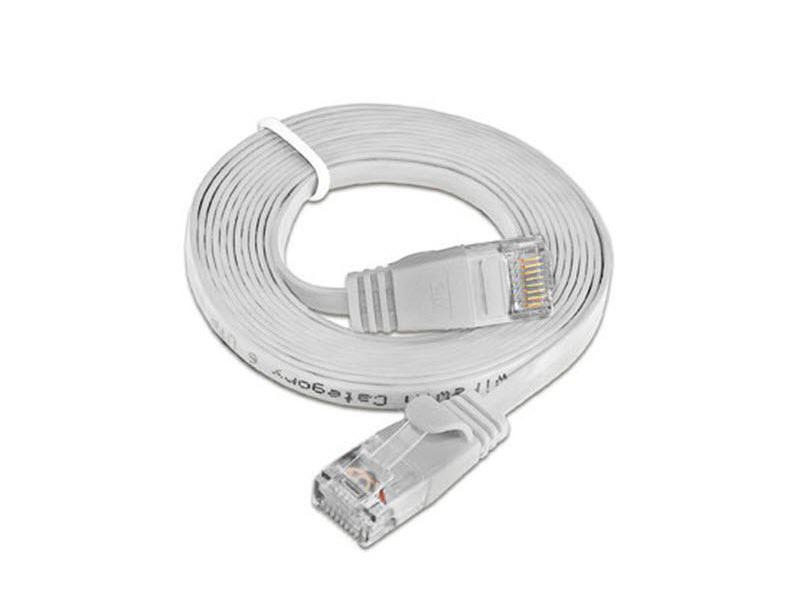 SLIM Slimpatchkabel  Cat 6, UTP, 1.5 m, Weiss