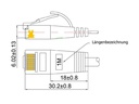 SLIM Slimpatchkabel  Cat 6, UTP, 10 m, Blau